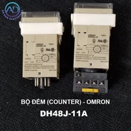 Bộ đếm (Counter) Omron 8 chân DH48J-8A - 11 chân DH48J-11A 220VAC 24VDC