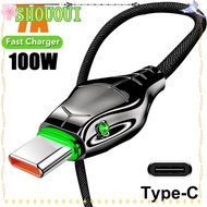 SHOUOUI Type C Fast Charger Cable, 100W 7A USB Type A To Type C Cable, Durable Snakehead Zinc Alloy 