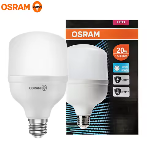 OSRAM LED Eco HI-Watt 20W 1500LM 865 E27 220V T Shape Bulb Lamp 6500K Cool White Warehouse Supermark