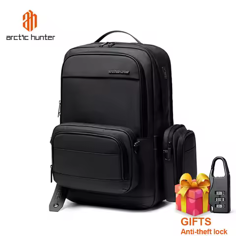 ARCTIC HUNTER 23New Combo Backpack Large Capacity Outdoor Travel Bag Multifunctional Waterproof Back