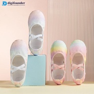 DIGIFOUNDER Gradient Pink Soft-Soled Breathable Shoes Ballet Shoes Canvas Dance Shoes Ballet Classic