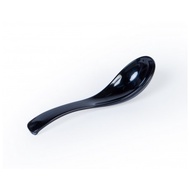Combo of 10 high-quality black melamine plastic spoons, a familiar kitchen utensil, the spoon is hea