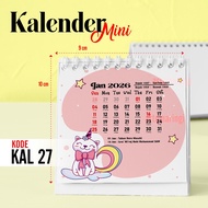Artomaringi Mini Calendar 2025 / 2026 Desk Calendar 2025 / 2026 Code KAL27