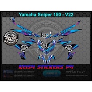 【Ready Stock】☂۩▼Decals for Yamaha Sniper 150 - V22