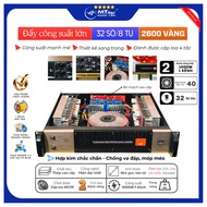 [ FREE SHIP ] Cục đẩy công suất cho dàn loa karaoke - Đẩy MTMAX RCW 2600  trang bị 32 sò  8 tụ  2 kê