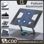 Laptop Stand 360 Rotatable Foldable Portable Laptop Stand Notebook Holder Aluminum Desk