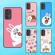 Cute Cony Rabbit Black Border Samsung A73 Phone Case