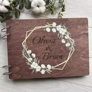 [Customized] Wedding Guest bookWooden Guest book Perfect for Wedding Photobooth Photo Album Wedding 