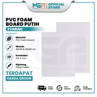 White PVC Foam Board 40 x 30 cm & 40 x 60 cm | Thickness 2mm–3mm PVC Board