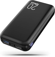 Portable Charger Power Bank 26800mAh with Hidden LED Display & 2 USB Outputs, High Capacity 5V Cell 