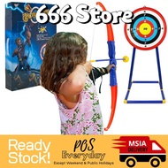 [Ready Stock] Big Kid Bow Archery With Stand Target [666 Store]