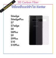 [Kevlar] ฟิล์มหลังเคฟล่าใส For Samsung S6edge S6edgeplus S7 S7edge S8 S8plus S9 S9plus S10 S10plus ฟิล์มด้านหลัง ฟีล์มใส่ลายเคปล่า กันรอยขูดขีดด้านหลัง