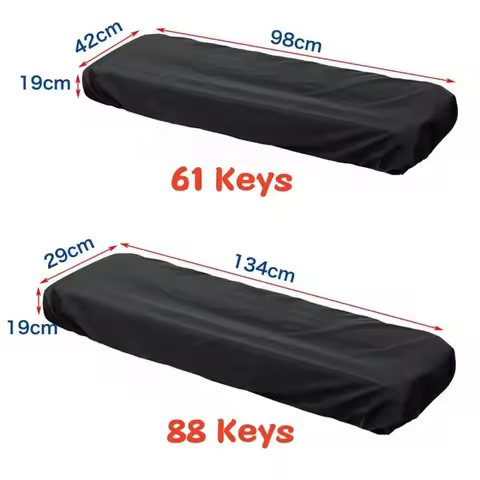 61/88 Keys Piano Keyboard Dust Cover with Elastic Waterproof Guitar Cover with Contraction Rope Buck