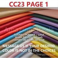 Geena Fabric Cloth Pongee Gina Tela Per Yard CURJ