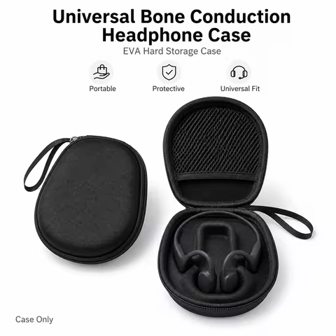 Portable EVA Storage Case for Bone Conduction Headphones Hard Shell Carrying Bag for Shokz Mojawa NA