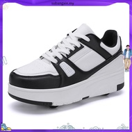four-wheeled Heelys rechargeable LED shoes kids luminous shoes kick roller shoes cheap roller skates