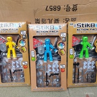 【Ready Stock】stickman stikbot figure stickman robot toy stickbot monsestori booba stickman avastars 