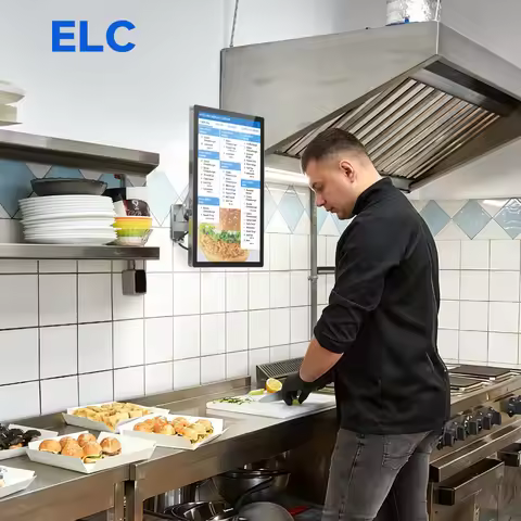 21.5-Inch IP65 Waterproof Kitchen Display System With Animation & SDK Support For POS/Order Monitori