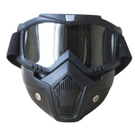 Kacamata Goggle Helm Masker Motor Set Paintball Airsoftgun Trail Cros