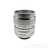 Fujian CCTV25mm Optical Lens Silver F1.4 C Port Low Distortion Industrial Inspection Security Lens