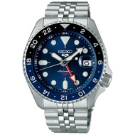 Seiko 5 Sports Stainless Steel 42.5 MM GMT Automatic Blue Dial Watch SSK003K1