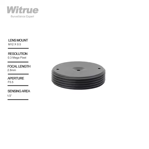 Pinhole lens 2.8mm M12 X 0.5 mounts 1/3" F5.5 for Mini Security Cameras