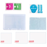 3PCS Action Camera Screen Protector Set 1 Tempered Glass Lens Protector + 1 Front Display Screen Pro
