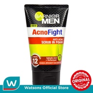 GARNIER Men Acno Fight Anti Acne Foam Sabun Cuci Muka 100ml