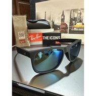 Ray Ban 4165 622/55 Ray-Ban Justin Black/Blue Mirror  54mmlens