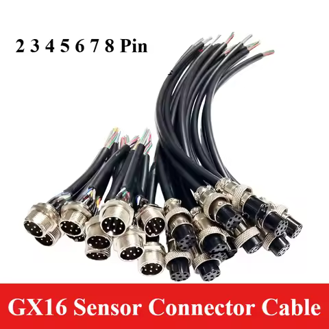 GX16 Sensor Butt Joint Aviation Plug Socket 2P 3Pin 4P 5Pin 6P7P8 Pin Wiring Power GX16 Waterproof C