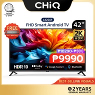CHiQ 42 inch HDR LED FHD Android 11 Smart TV - L42G6F Voice Control Dolby Vision & Audio Frameless N