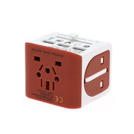 อะแดปเตอร์สำหรับการเดินทางทั่วโลกอเนกประสงค์แบบออลอินวัน | ตัวแปลง150 + ประเทศพร้อม USB-C คู่/USB-A