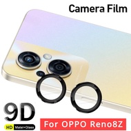 For Oppo Reno 8 Z 7 8Z 7Z 5G Eagle Eye Camera Lens Film Reno8 Reno8Z Reno7Z HD Curved Clear Tempered Glass Metal Camera Ring Protectors Screen Back Cover