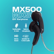 DIY Earbuds Sennheiser MX500 Earphone+Mic Upgrade Version Bass Headset