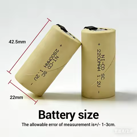 Hot seller 1.2V 2200mAh/2800mAh nickel-cadmium rechargeable battery, suitable for use as a replaceme
