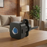 Mini Fingerprint Lock for Drawer Cabinet,Smart Electric Anti Theft Safe Security Fingerprint Door Lo