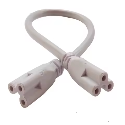5PCS 30/50/100/200cm LED Tube Light Fixture Connection Cable T5/T8 LED Tube Connector 3 pin Double-e