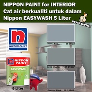 Nippon Paint EasyWash Interior collection 5 Liter  Silver Fox 0522 / Gray Mystic 1986P / Granite Roc