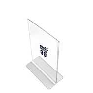 Tendcard Acrylic A6 Display Stand - Transparent brochure holder size A6 10 x 15 cm
