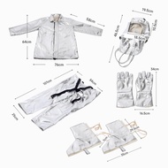 [szluzhen3gv] 5x Aluminium Foil Suit Comfortable High Temperature Resistant Workwear 2XL for Smeltin