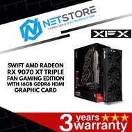 XFX SWIFT AMD RADEON RX 9070 XT TRIPLE FAN GAMING EDITION WITH 16GB GDDR6 HDMI GRAPHIC CARD - RX-97T
