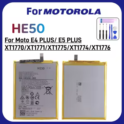 Brand New HE50 5000mAh For Motorola Moto E4 Plus E5 PLUS XT1770 XT1771 XT1775 XT1774 XT1776 Mobile P