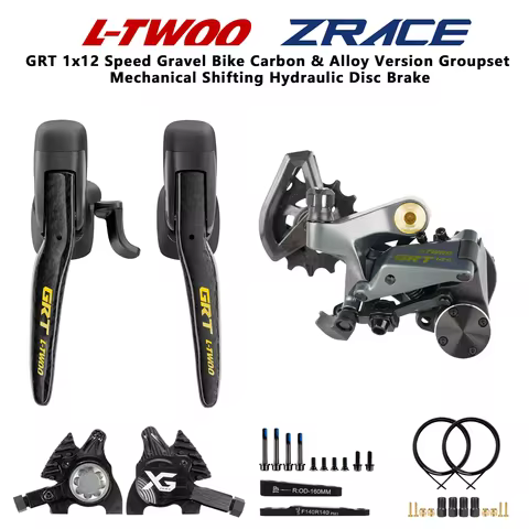 LTWOO GRT Disc 1x12 Speed Hydraulic Disc Brake Gravel Groupset Carbon Alloy Version ZRACE XG Caliper