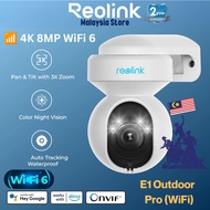 Reolink E1 Outdoor Pro 8MP/4K PTZ WiFi 6 Camera with Spotlight Color Night Vision 3x Optical Zoom Au