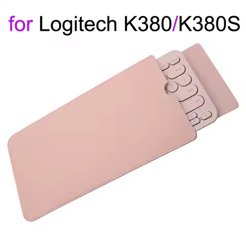 K380 Bag for Logitech K380S Sleeve PU Leather Keyboard Storage Handbag K380 Case Carrying Cover Purs