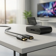 1.8M 4K DisplayPort DP to HDMI Adapter Converter for PC/Laptop to Monitor  Penukar Penyesuai 1.8M 4K