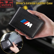BMW M Men Wallet Bag Driver's License Leather Case Carbon Fibre Card Holder Car Logo Wallet For G20 