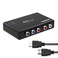 Portta Component to HDMI Converter with HDMI Cable, RGB to HDMI Adapter, 5 RCA YPbPr to HDMI Video C