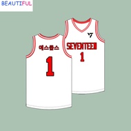 Seventeen GAME CATERERS BASKETBALL Jersey （1-7）white
