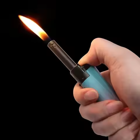 Clipper fashion long tube electronic lighter, kitchen ignition tool, multifunctional portable lighte